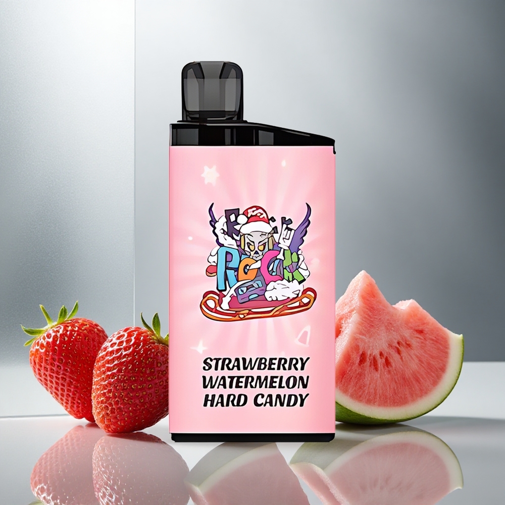 IGET Bar 3500 Pufov Enkratna E-cigareta Jagoda Lubenika Trdi Bonboni z 1400 mAh Baterijo in 1,2 Ohm Mesh Coil