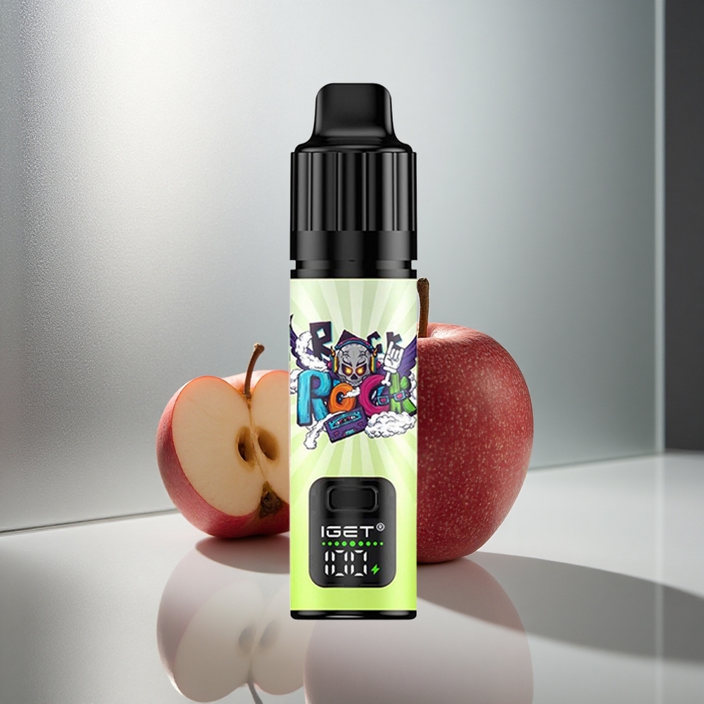 IGET BAR PLUS S3 POD 10000 Pojedov Enkratna Vape Dvojno Jabolko 18 ml E-tekočina 5% Nikotina