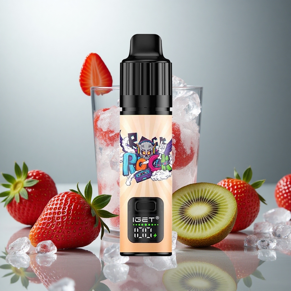 IGET BAR PLUS S3 POD 10000 Pufi Enkratna Vape Jagoda-Kivi-Led z 18 ml E-tekočine in 950 mAh Baterijo