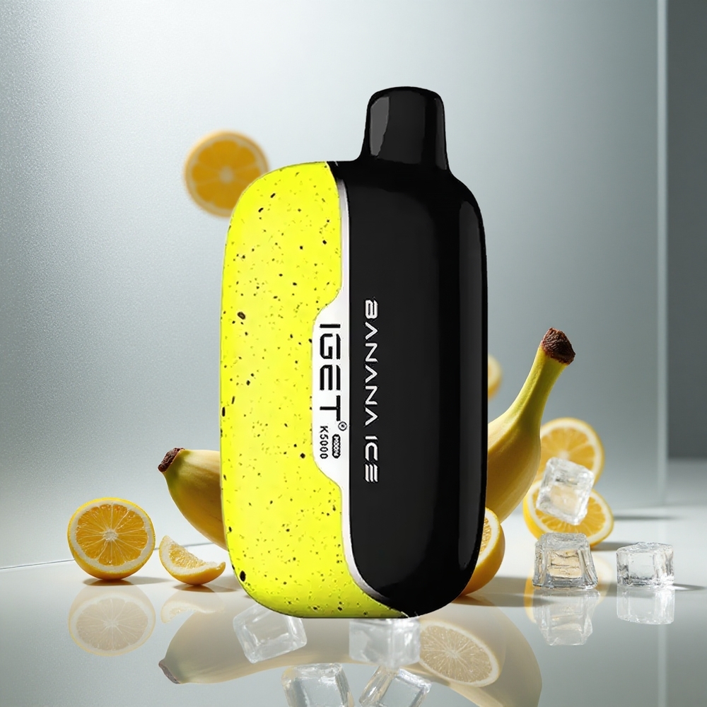 IGET Moon K5000 Puffs Enkratna E-cigareta Banana Ice 81,5 g 5000 Puffov