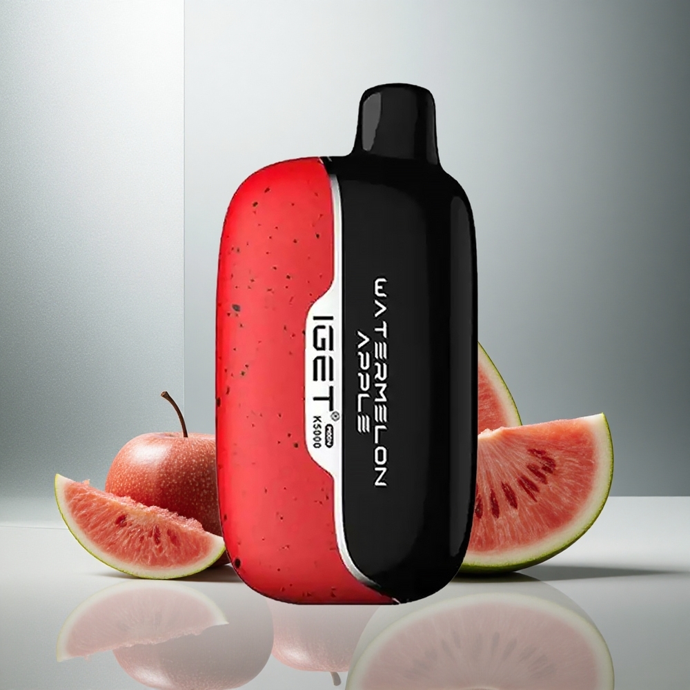 IGET Moon K5000 Puffs Enkratna E-cigareta Lubenica Jabolko – 5000 vdihov, 81,5 g