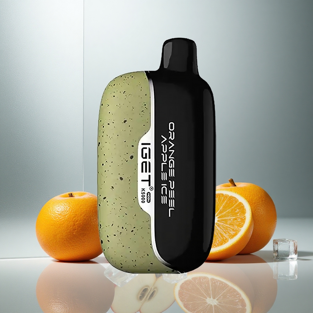 IGET Moon K5000 Puffs Enkratna E-cigareta Oranžno Lubje Jabolko Led 81,5 g/5000 Pufov