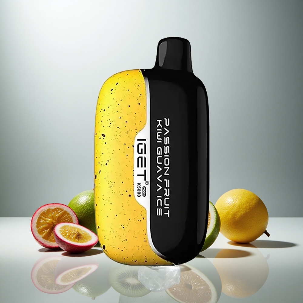 IGET Moon K5000 Puffs Enkratna E-cigareta Pasijonček Kiwi Guava Led 81,5 g