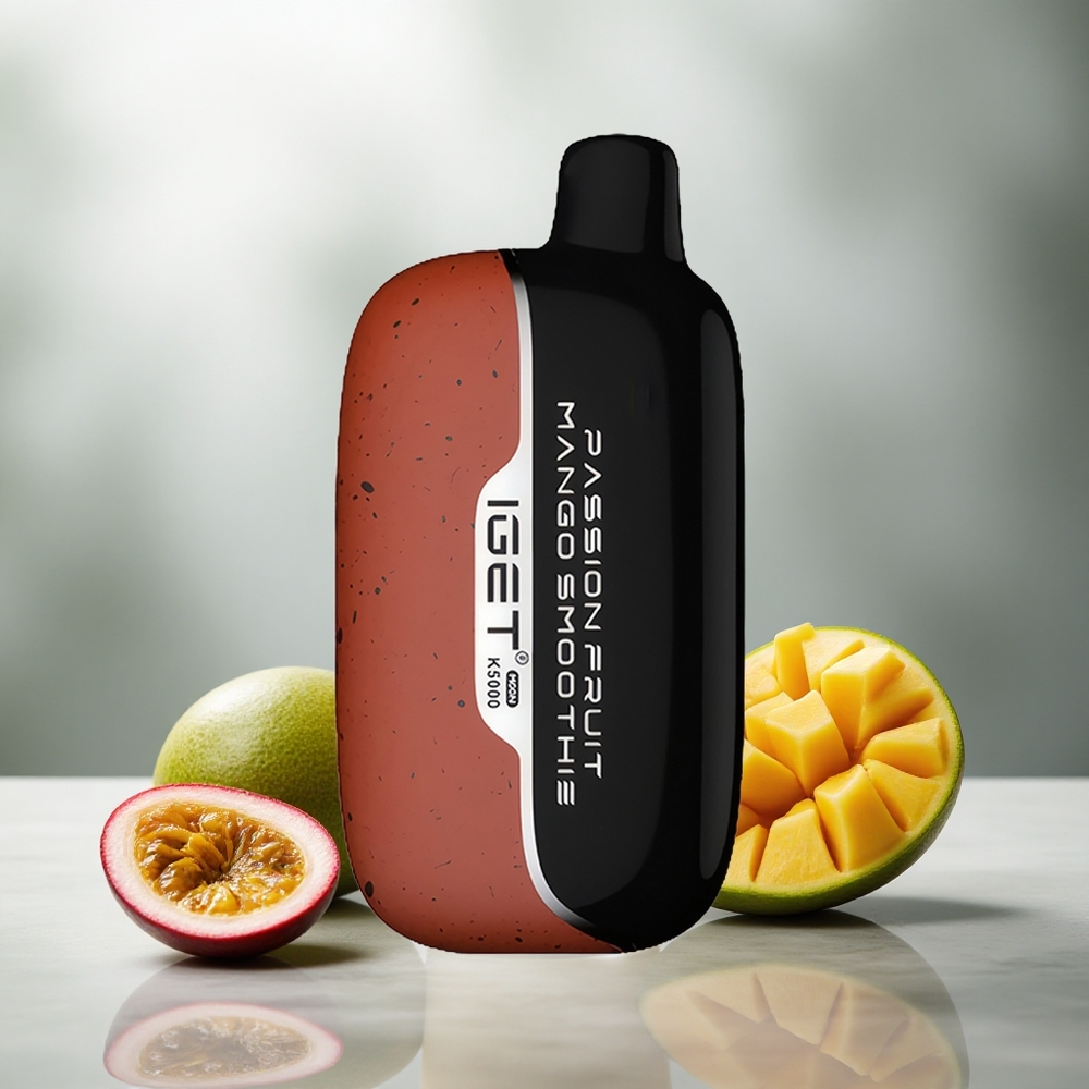 IGET Moon K5000 Puffs Enkratna E-cigareta Pasijonca Mango Smoothie, 81,5 g, 5000 Pufov
