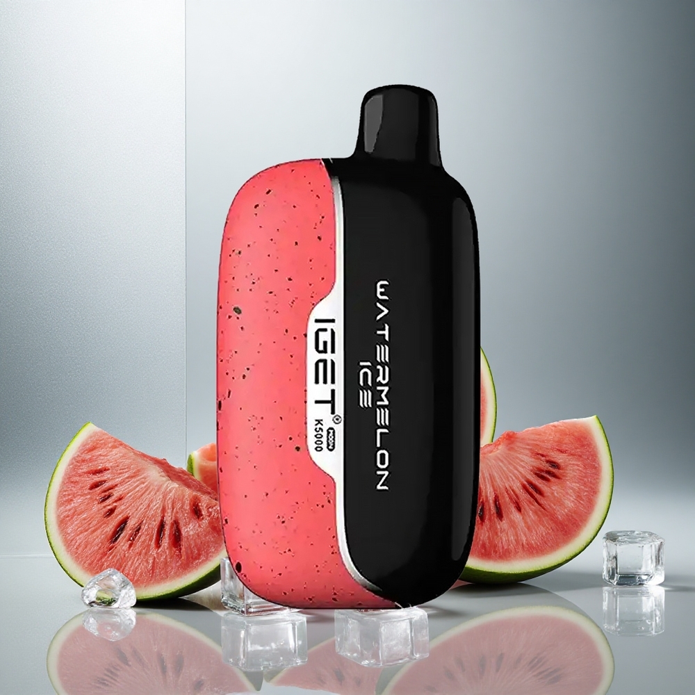 IGET Moon K5000 Pufi Enkratna E-cigareta Lubenica Led 81,5 g/5000 pufov