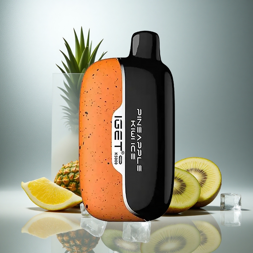 IGET Moon K5000 Pufov Enkratna E-cigareta Ananas Kivi Led z 81,5 g in 5000 Pufi