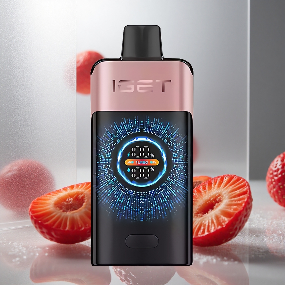 IGET ONE 12000 Pufs Enkratna Vape Čupa Čups Jagoda, 2700 mAh Baterija, Velik Pobarvan Zaslon