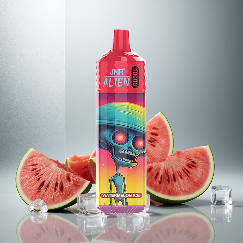 JNR Alien 10000 Puffs Enkratna E-cigareta Lubenika Led z 850mAh in Type-C