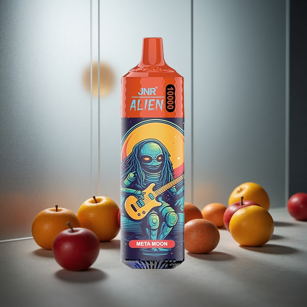 JNR Alien 10000 Puffs Enkratna E-cigareta Meta luna, 850mAh, RGB luči