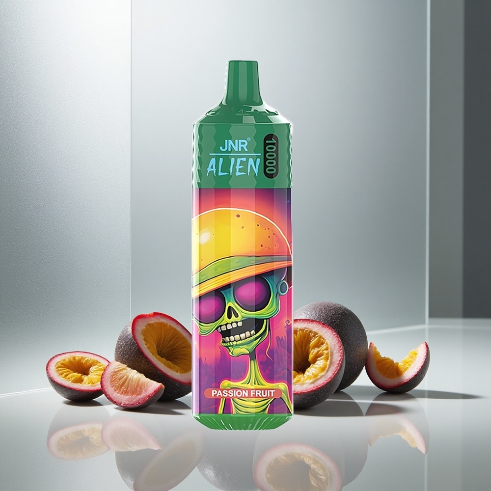 JNR Alien 10000 Puffs Enkratna E-cigareta Pasijonca 850mAh Baterija RGB Luči