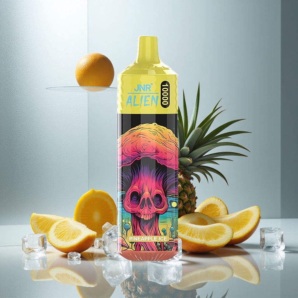 JNR Alien 10000 Puffs Enkratna Vape Ananas Led 850mAh Baterija RGB Luči