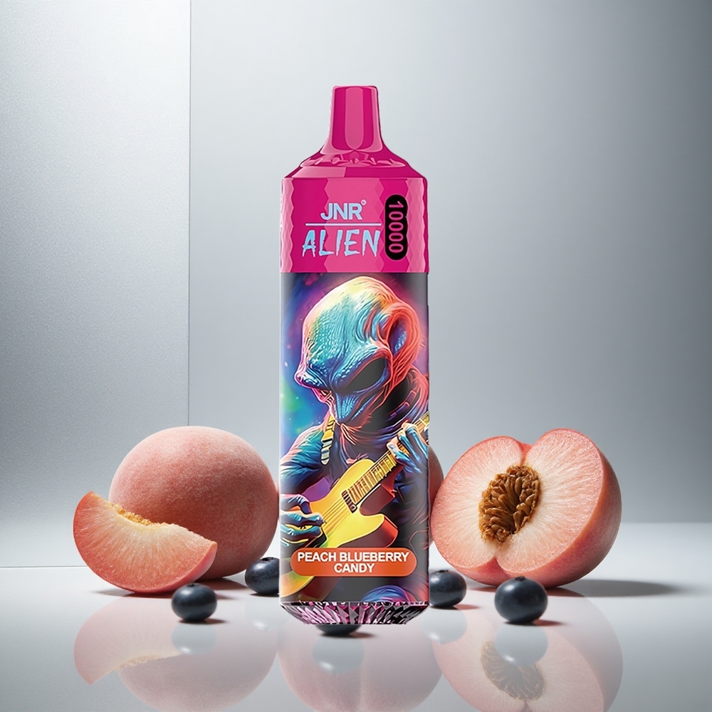 JNR Alien 10000 Puffs Enkratna Vape Breskva Borovnica Candy 850mAh Baterija RGB