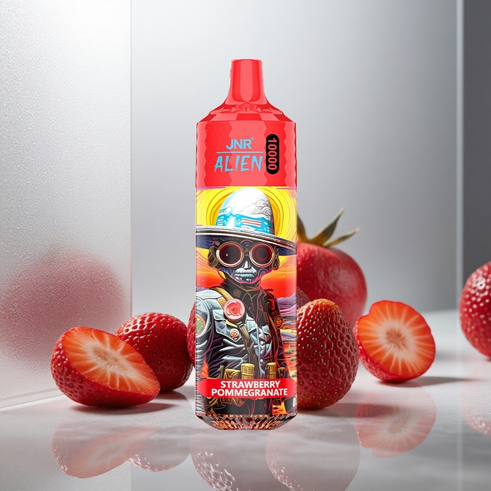 JNR Alien 10000 Puffs Enkratna Vape Jagoda Granatna 850mAh Baterija 20ml E-tekočina