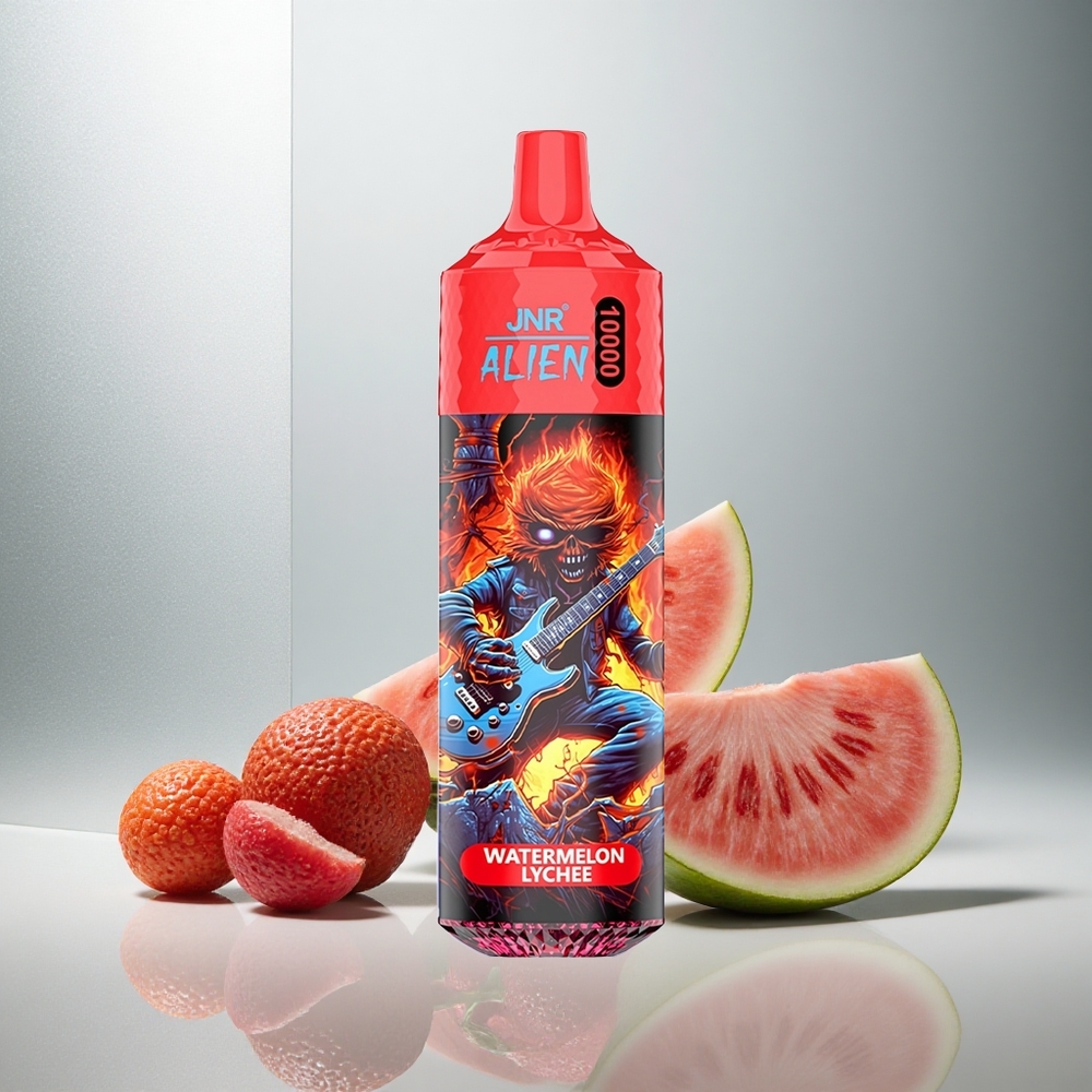 JNR Alien 10000 Puffs Enkratna Vape Lubenica Liči z 850mAh Baterijo in RGB Lučmi