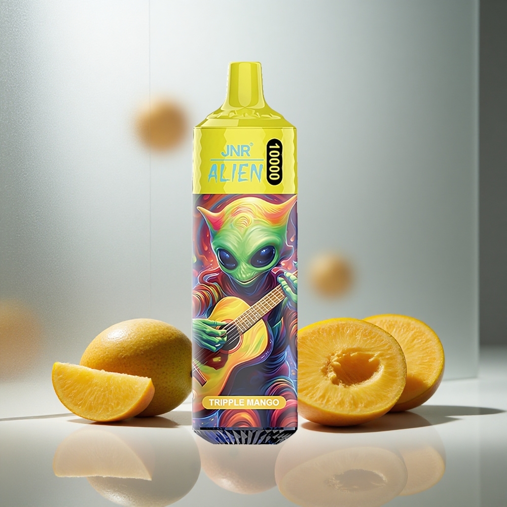 JNR Alien 10000 Puffs Enkratna Vape Trojni Mango 850mAh Tip-C Hitro Polnjenje RGB