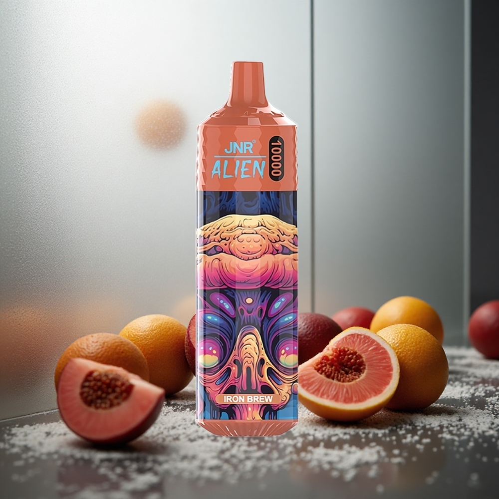 JNR Alien 10000 Puffs Enkratna e-cigareta Iron pivo z 850mAh baterijo in RGB lučmi