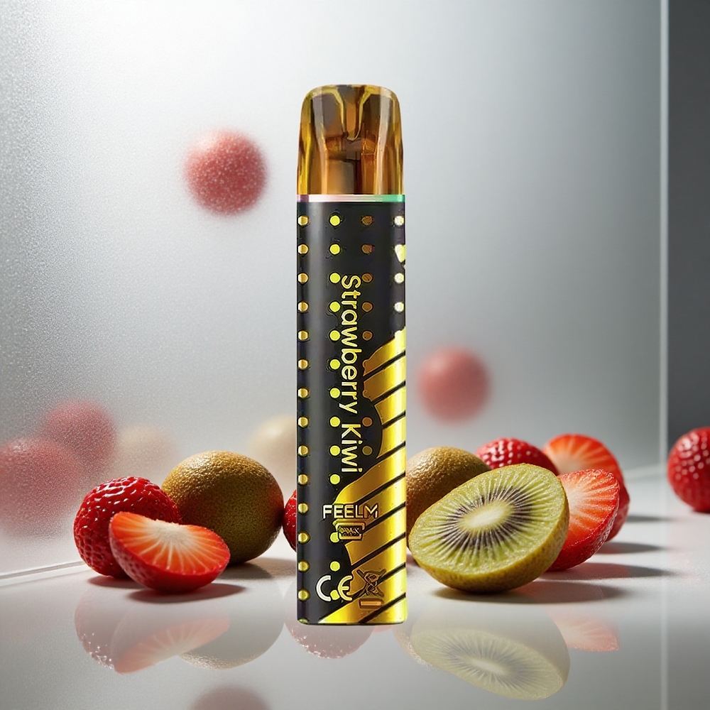 JNR Black&Golden 600+200 Pufi Enkratna Vape Jagoda-Kivi, 800 Pufov, 2ml E-tekočine