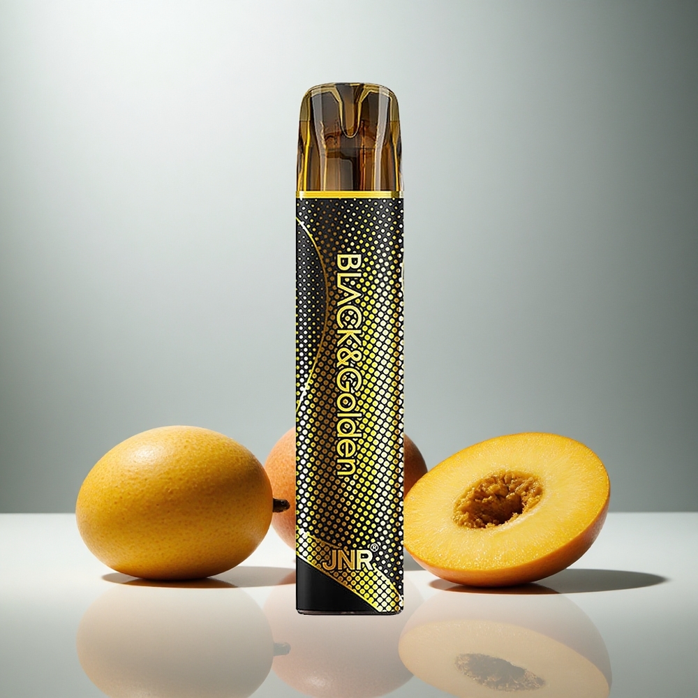 JNR Črna&Zlata 600+200 Pufov Enkratna E-cigareta Trojni Mango 800 Pufov 2ml