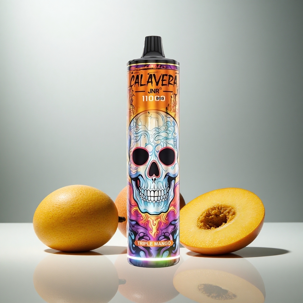 JNR Calavera 11000 Puffov Enkratna Vapa Trojni Mango Tip-C 850mAh 21ml