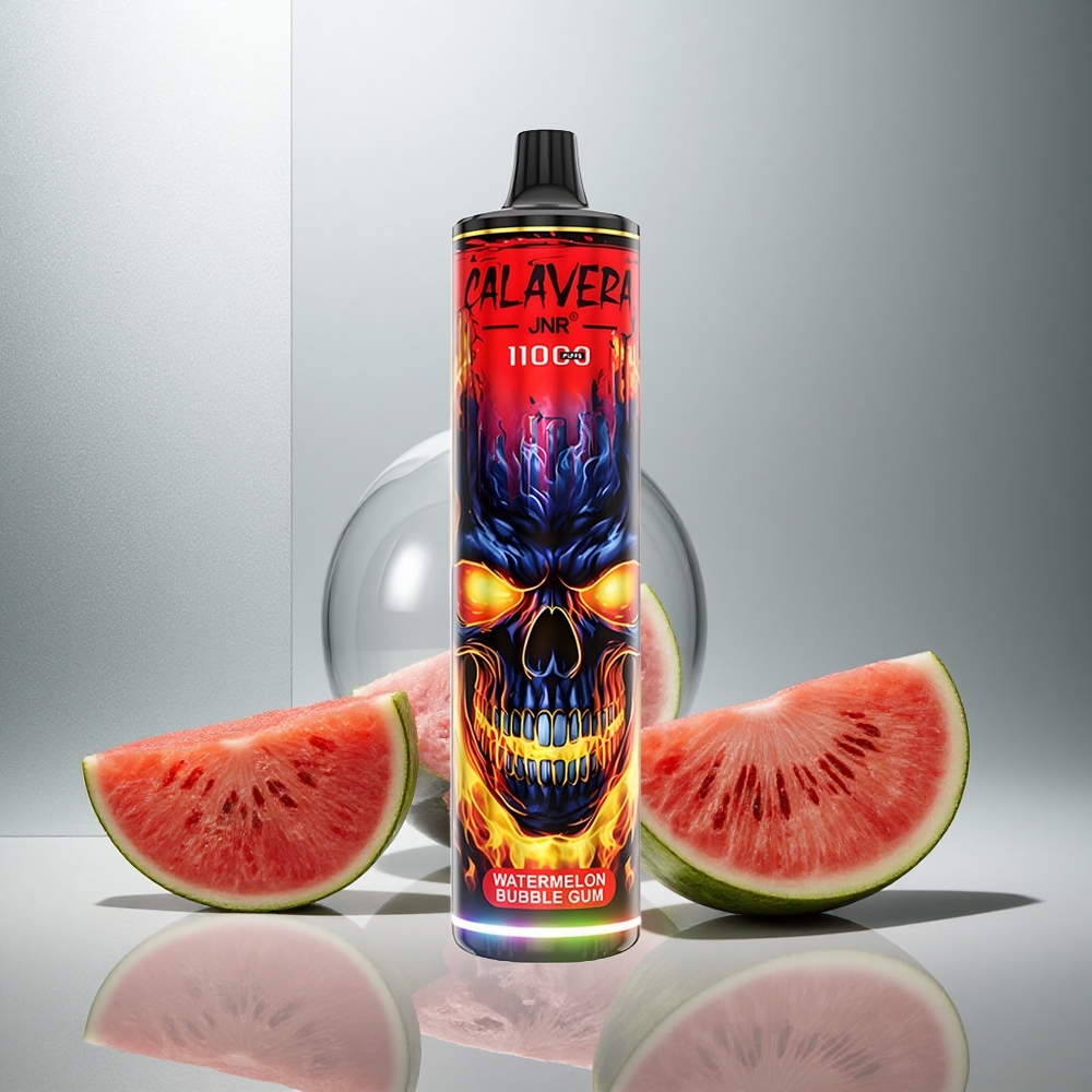 JNR Calavera 11000 Pustov Enkratna Vapa Lubenica Mehurčki Gumbej z vtičem Type-C in 21ml tekočine