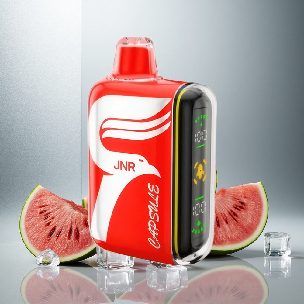 JNR Capsule 15000 Puffs Enkratna e-cigareta Lubenica Led z 20ml E-tekočine in 850mAh Baterijo