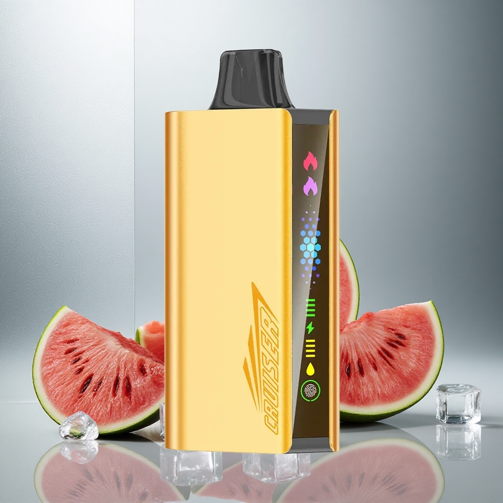 JNR Cruiser 12000 Pufov Enkratna Elektronska Cigareta Brez Polnjenja Lubenica Led z 3500 mAh Baterijo in 25ml E-tekočine
