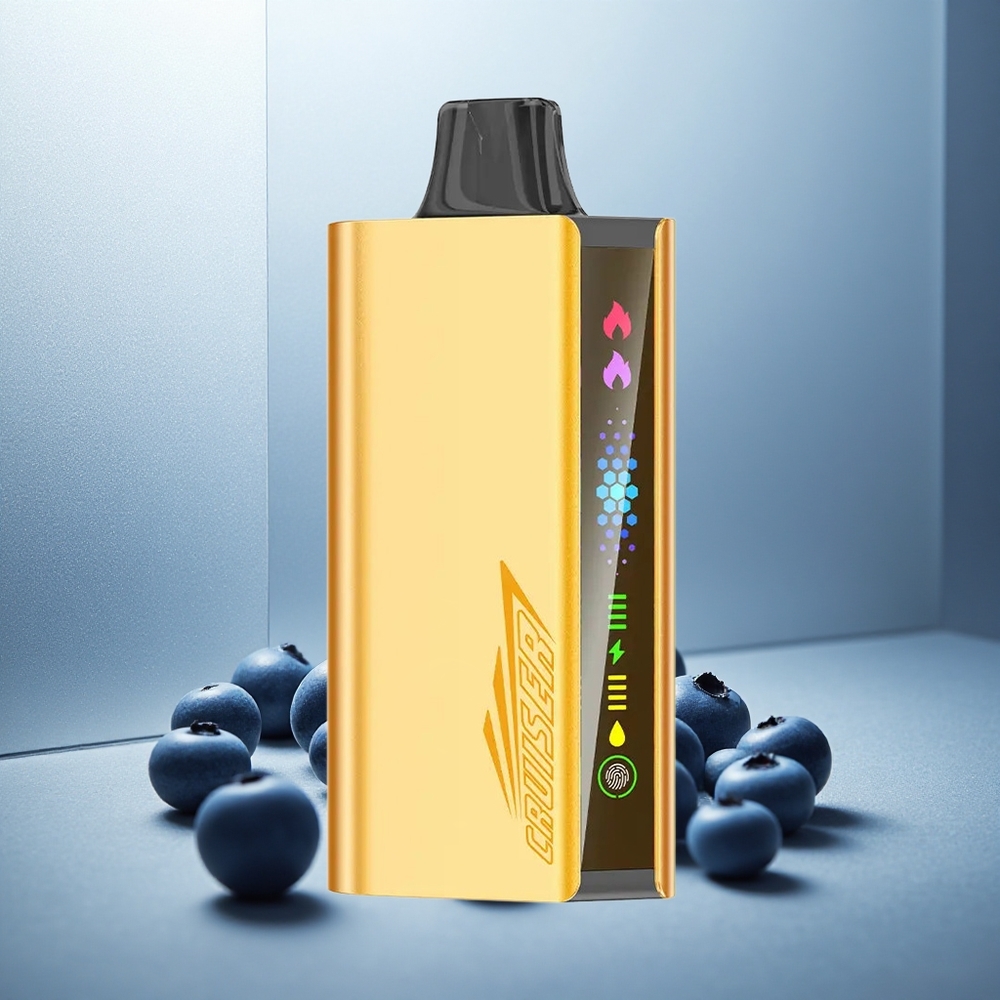 JNR Cruzer 12000 Puf Enkratna E-cigareta brez Polnjenja Borovnični Vrhunec z 3500 mAh Baterijo in Dvojnim Mesh Navitjem 1,2ohm