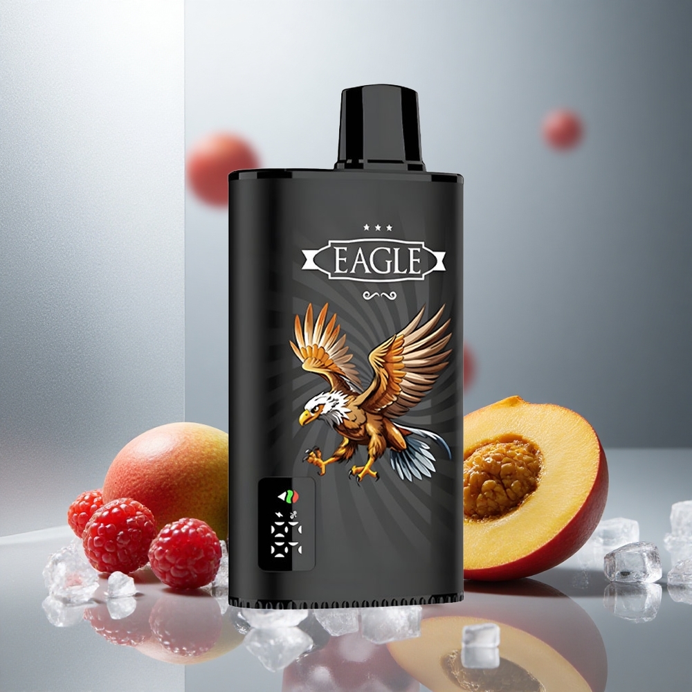 JNR EAGLE Smart 23000 Potegov Enkratna E-cigareta Črni ribez mango led z digitalnim zaslonom in nastavljivim zračnim tokom