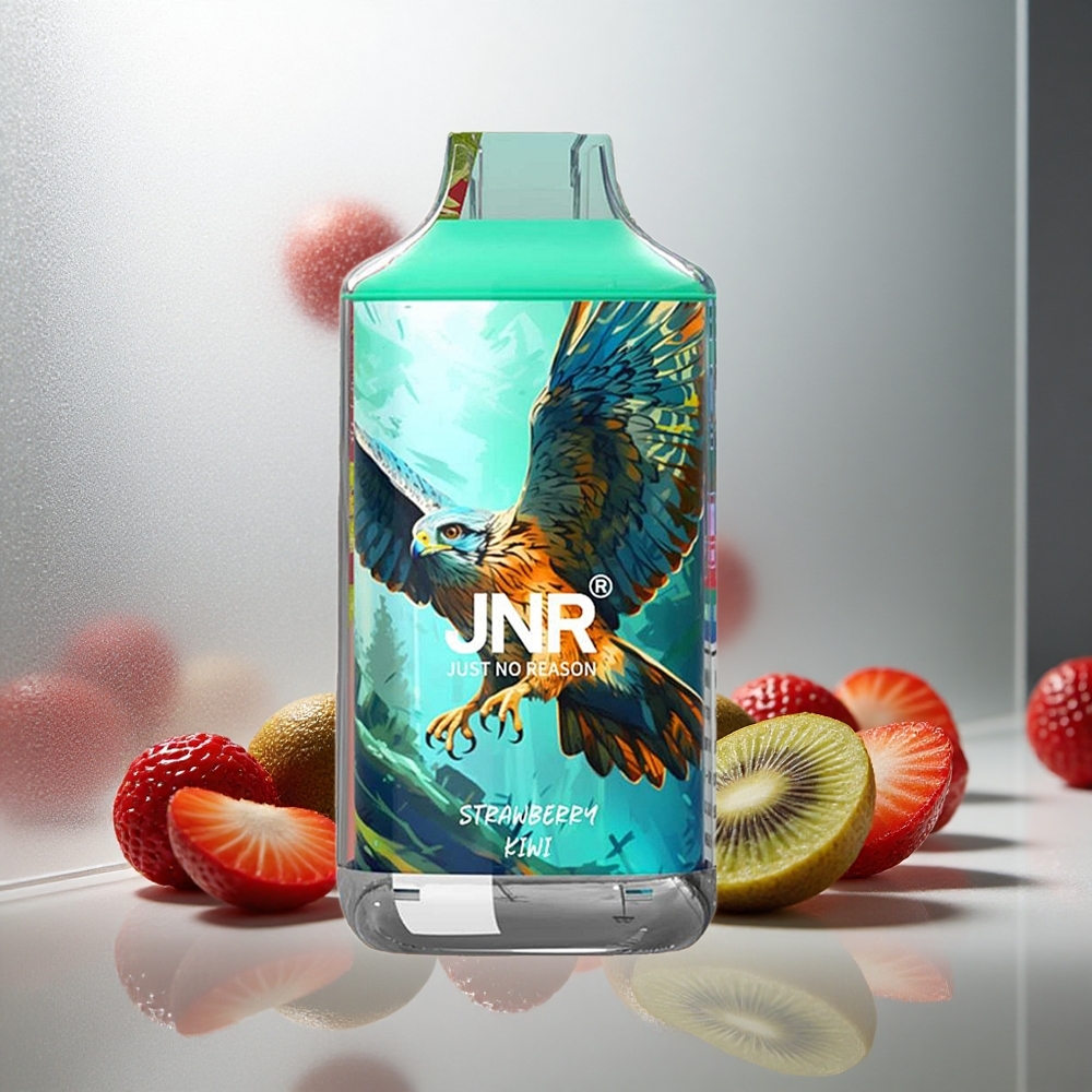 JNR Falcon 16000 Puffs Enkratna Vape Jagoda-Kivi z 22ml E-tekočine in 850 mAh Baterijo