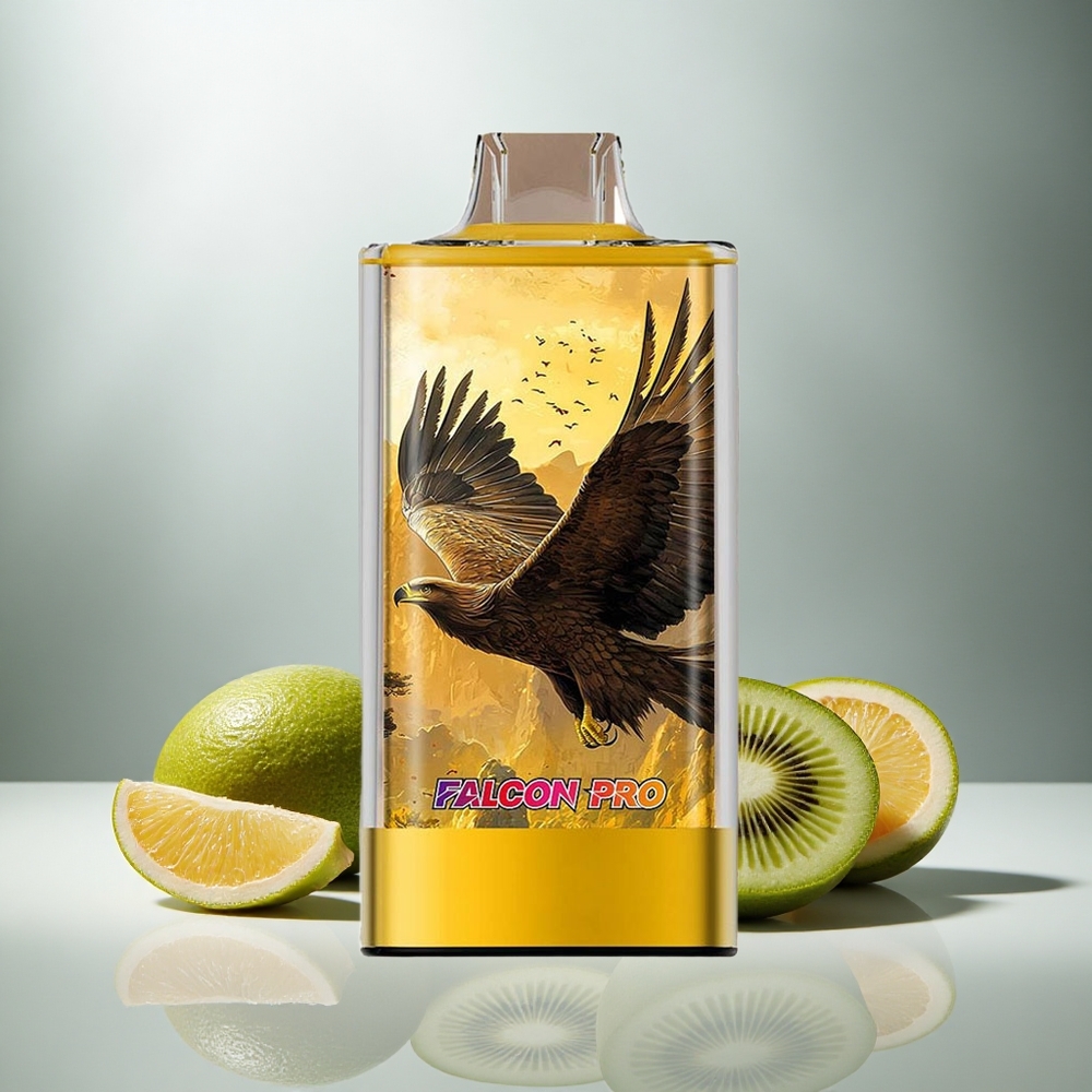 JNR Falcon Pro 28000 Enkratna E-cigareta 28000 vdihov Kiwi Pasijon Guava 30ml 5% nikotina