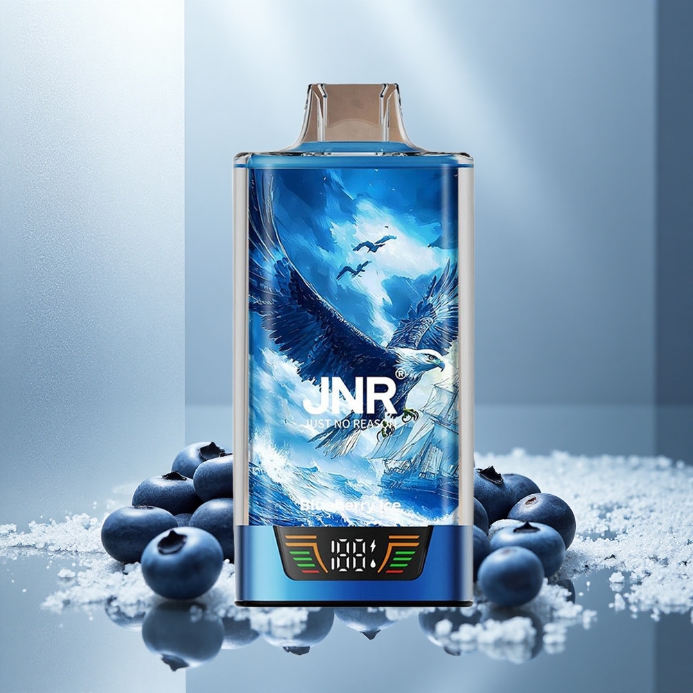 JNR Falcon Pro 28000 Enkratna E-cigareta Borovnični Led s 28000 Potegov in 30ml Napolnjene Zmogljivosti