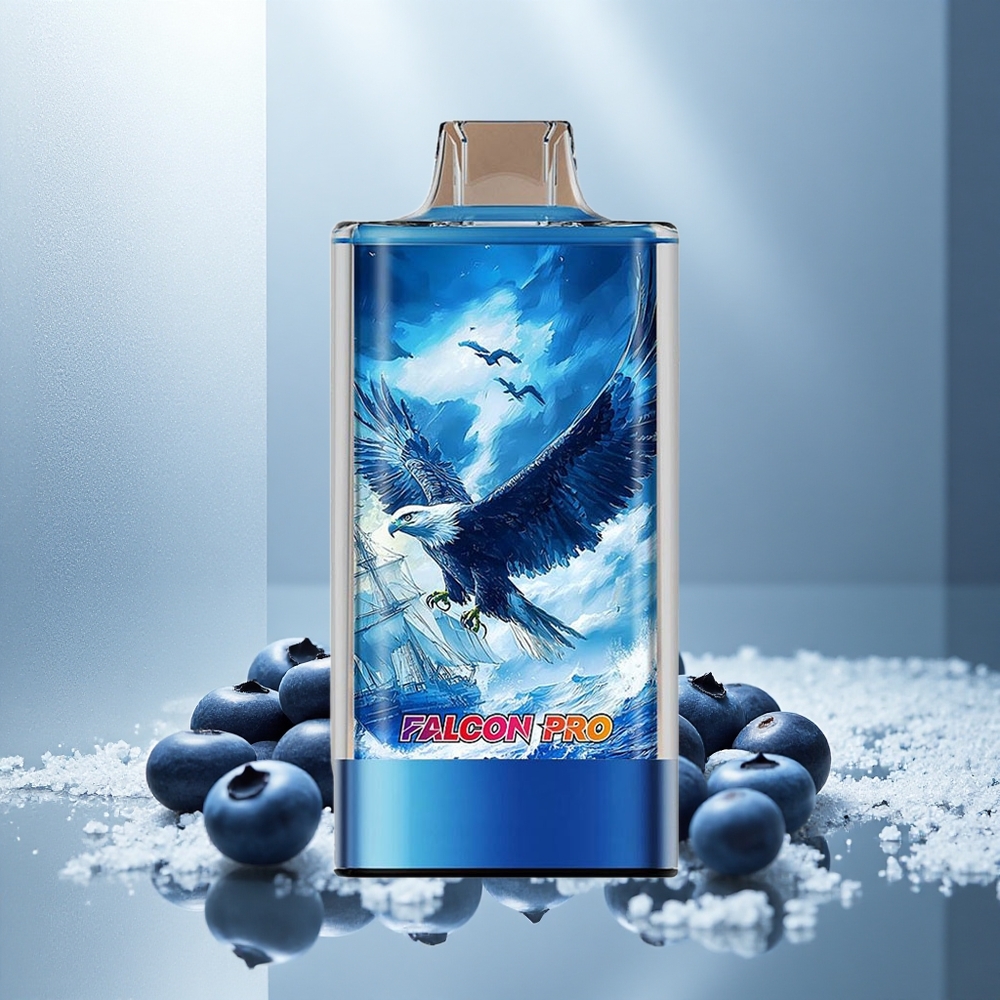JNR Falcon Pro 28000 Enkratna E-cigareta Borovnični Led s 28000 Potegov in 30ml Napolnjene Zmogljivosti