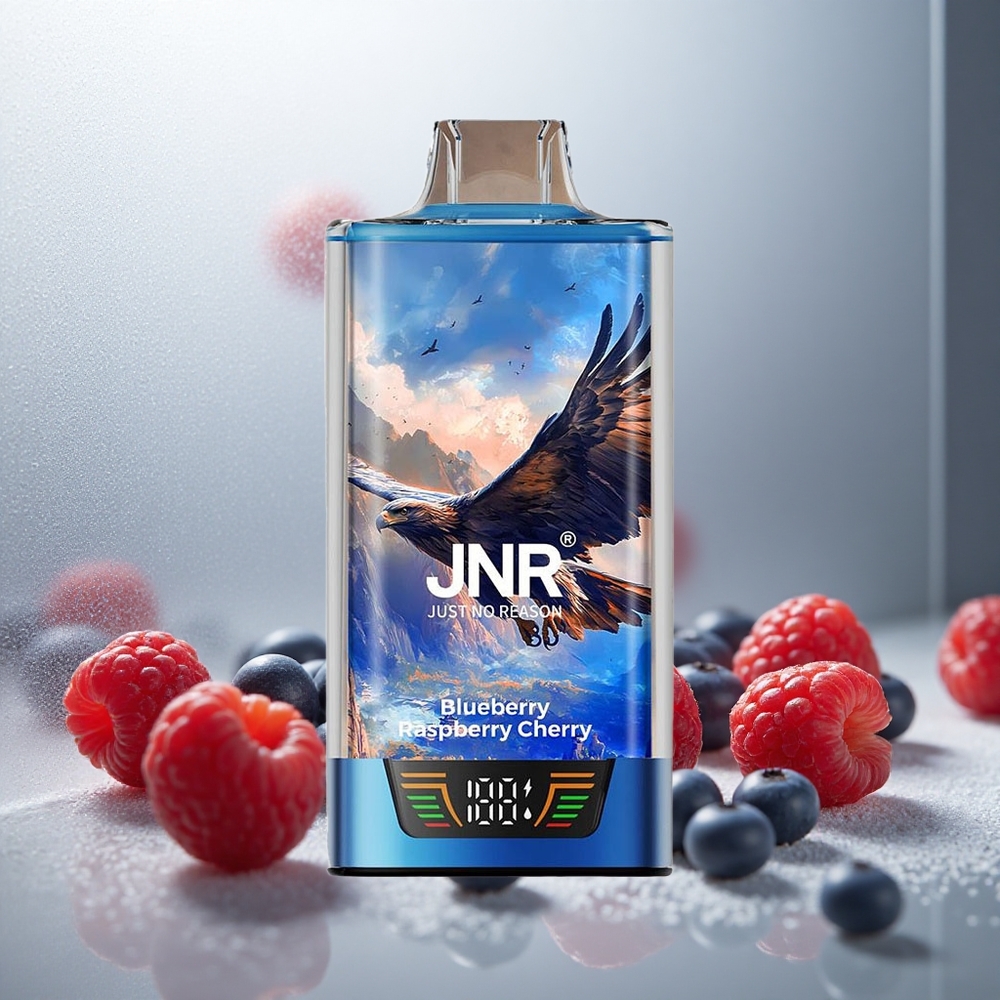JNR Falcon Pro 28000 Enkratna E-cigareta Borovnica Malina Češnja, 28000 vdihov, 30ml polnjenja