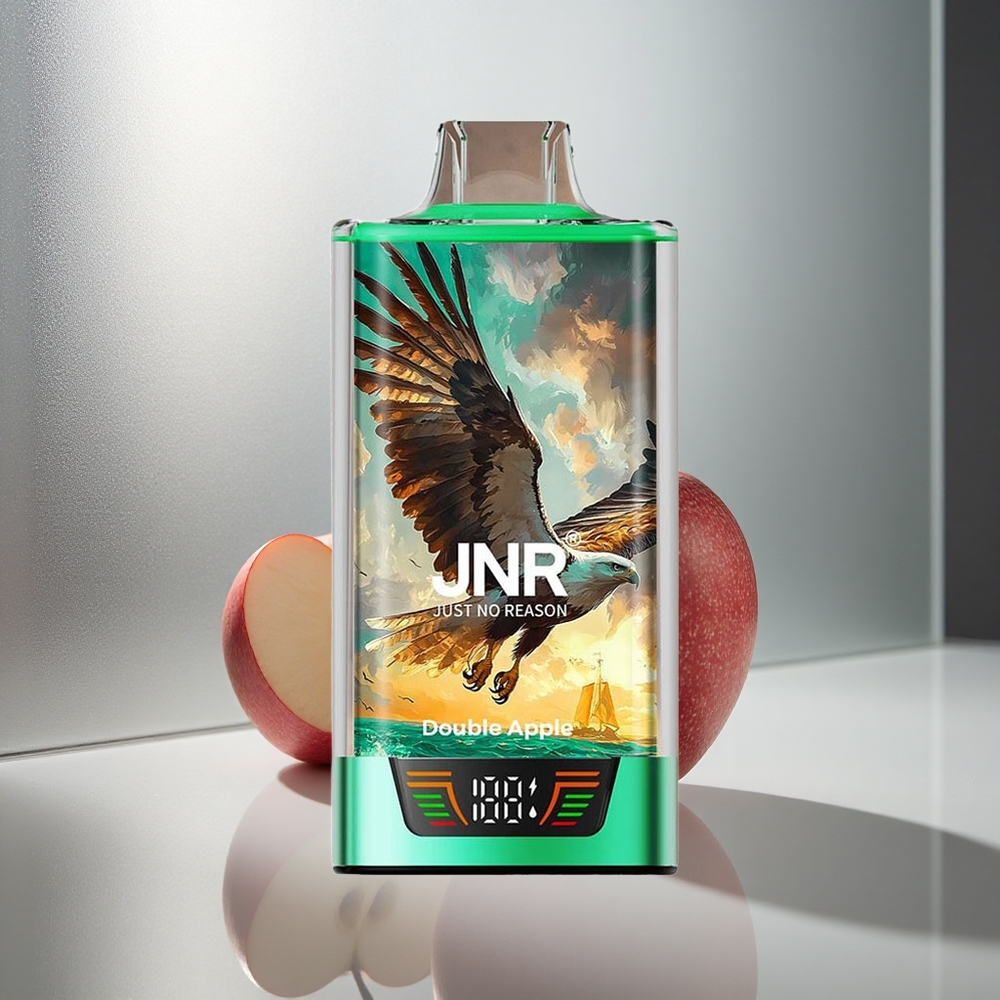 JNR Falcon Pro 28000 Enkratna E-cigareta Dvojno Jabolko, 30ml Polnjenja, 28000 Potegov