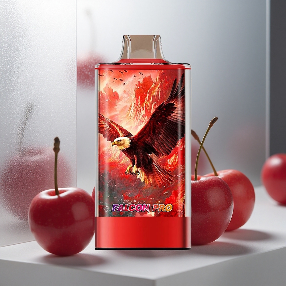 JNR Falcon Pro 28000 Enkratna E-cigareta Češnja-Berry, 30ml Polnjenje, 28000 Potegov