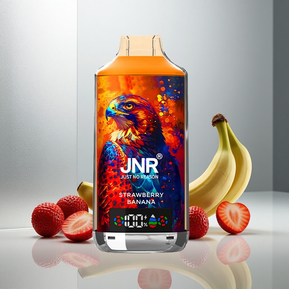 JNR Falcon X 18000 Puffs Enkratna E-cigareta Jagoda-Banana z 24ml E-tekočine in 750mAh Baterijo