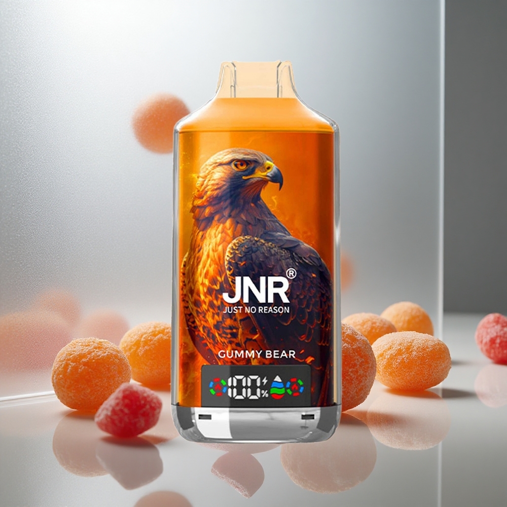 JNR Falcon X 18000 Pufi Enkratna E-cigareta Gumi Medved (24ml tekočine, 750mAh baterija)