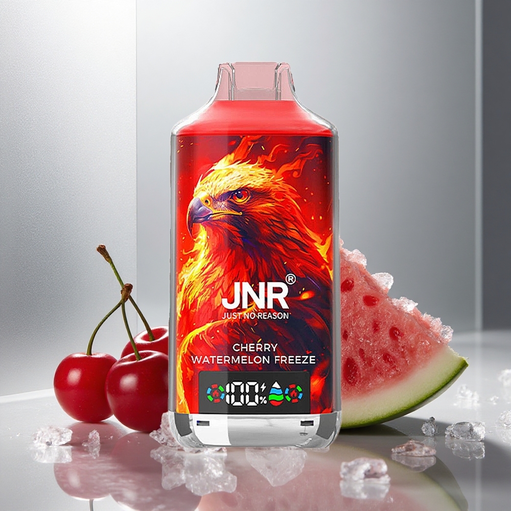JNR Falcon X 18000 Pufi Enkratna E-cigareta Češnja Lubenica Frost z 24ml E-tekočine in 750mAh Baterijo