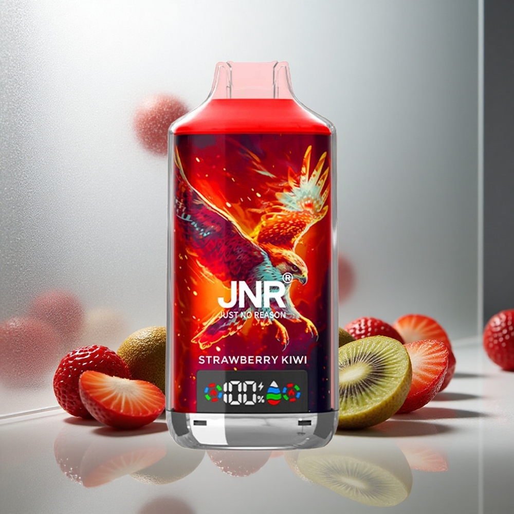 JNR Falcon X 18000 Pufov Enkratna E-cigareta Jagoda-Kivi z 24ml E-tekočine in 750mAh Baterijo