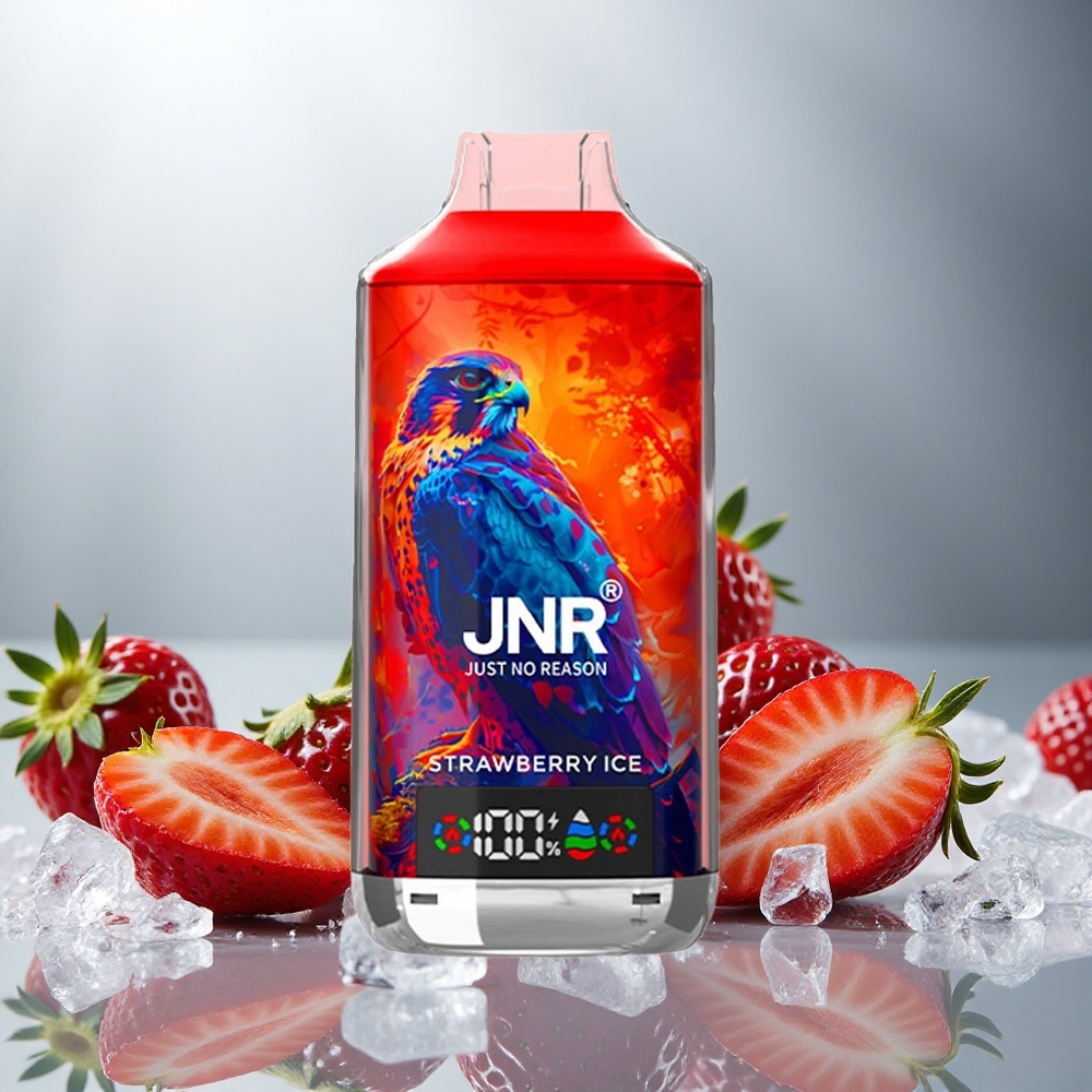 JNR Falcon X 18000 Pufov Enkratna Vape Jagodni led z 24ml E-tekočine in 750mAh Baterijo