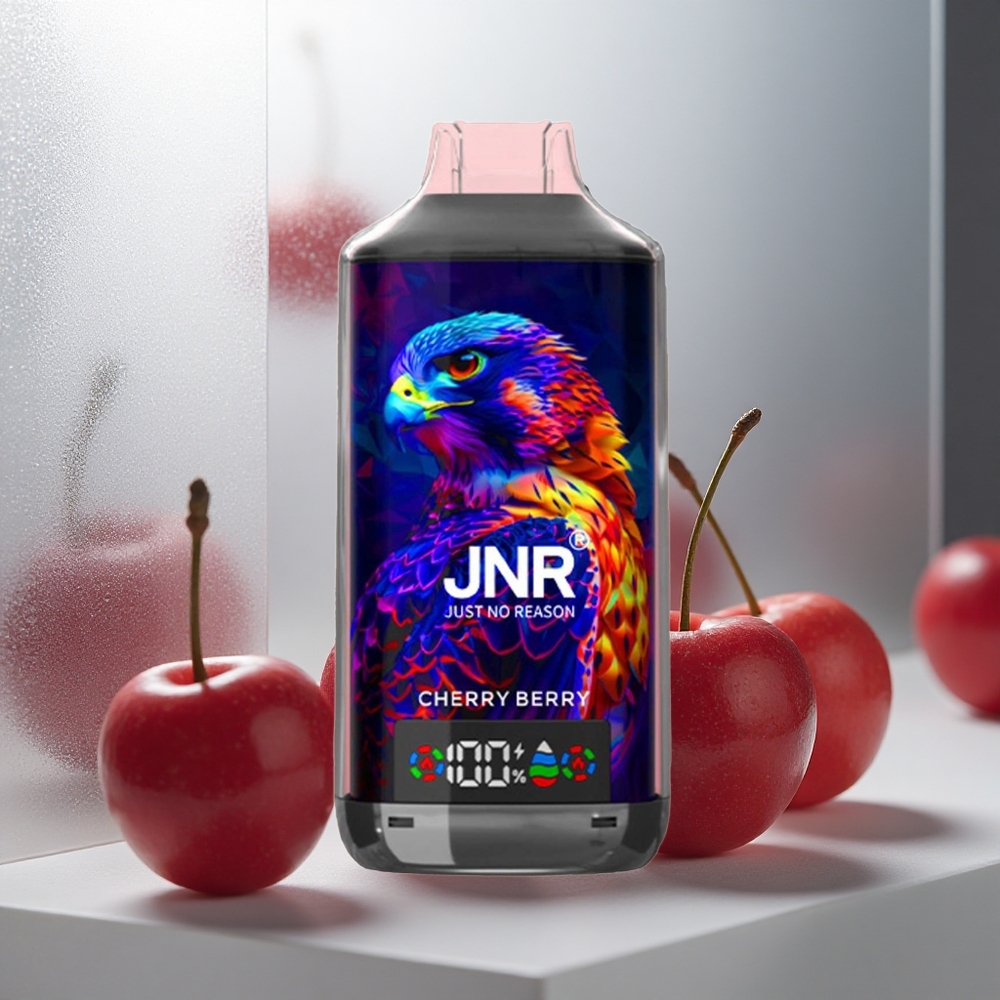 JNR Falcon X 18000 Pufov Enkratna Vape Češnja-Berry z 24ml E-tekočine in 750mAh Baterijo