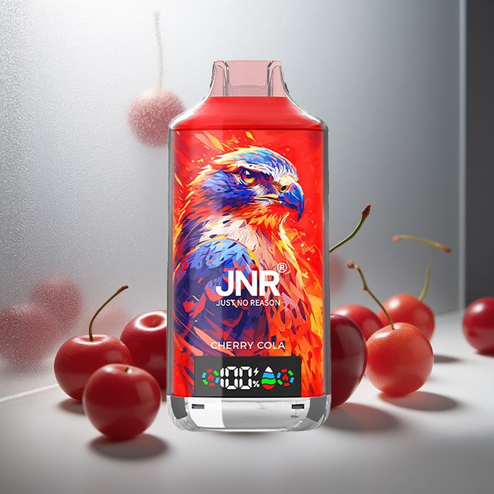 JNR Falcon X 18000 Pufov Enkratna Vape Češnjeva z 24ml E-tekočine in 750mAh Baterijo
