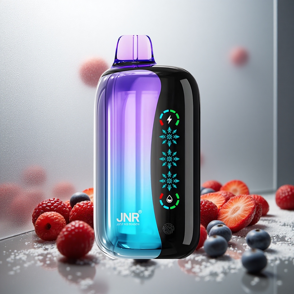 JNR Flex Ice 21000 Pufov Enkratna Vape Mešane Jagode z Nastavljivim Ledom in 26ml E-tekočine