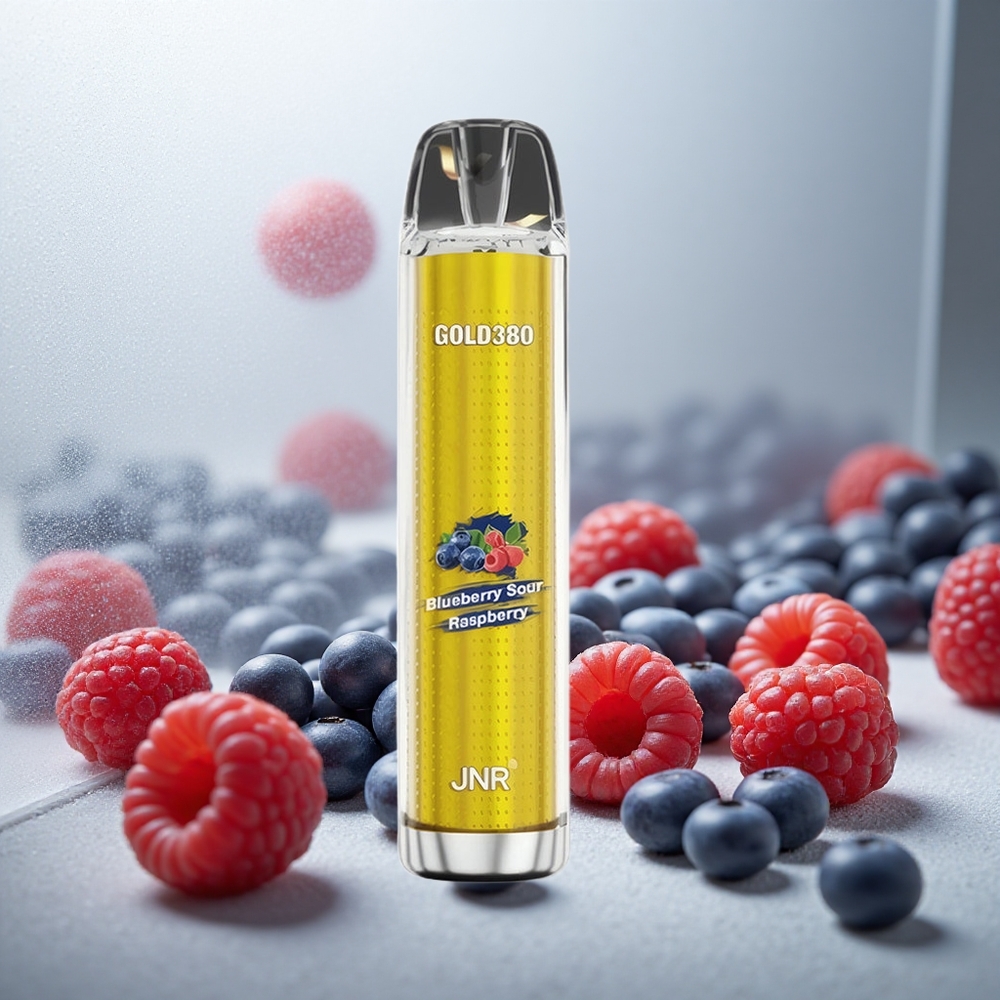JNR Glod380 6000 Pufi Enkratna E-cigareta Borovnica-Kisla Malina 13ml 5% Nikotina