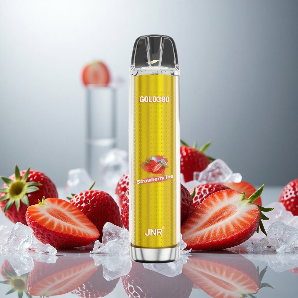 JNR Glod380 6000 Pufov Enkratna E-cigareta Jagoda-Led s 1500mAh in 13mlE-tekočine