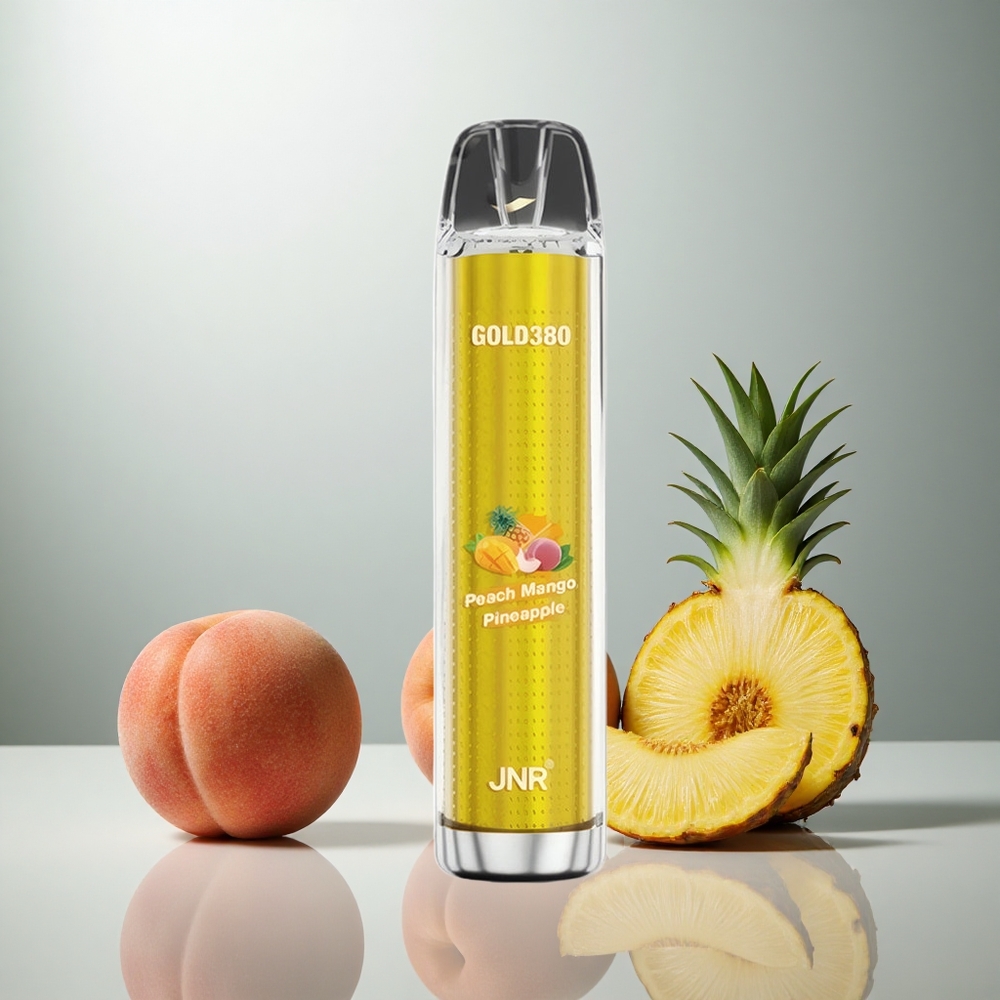JNR Glod380 6000 Pufov Enkratna Vapa Breskva Mango Ananas 1500mAh 13mlE-tekočine