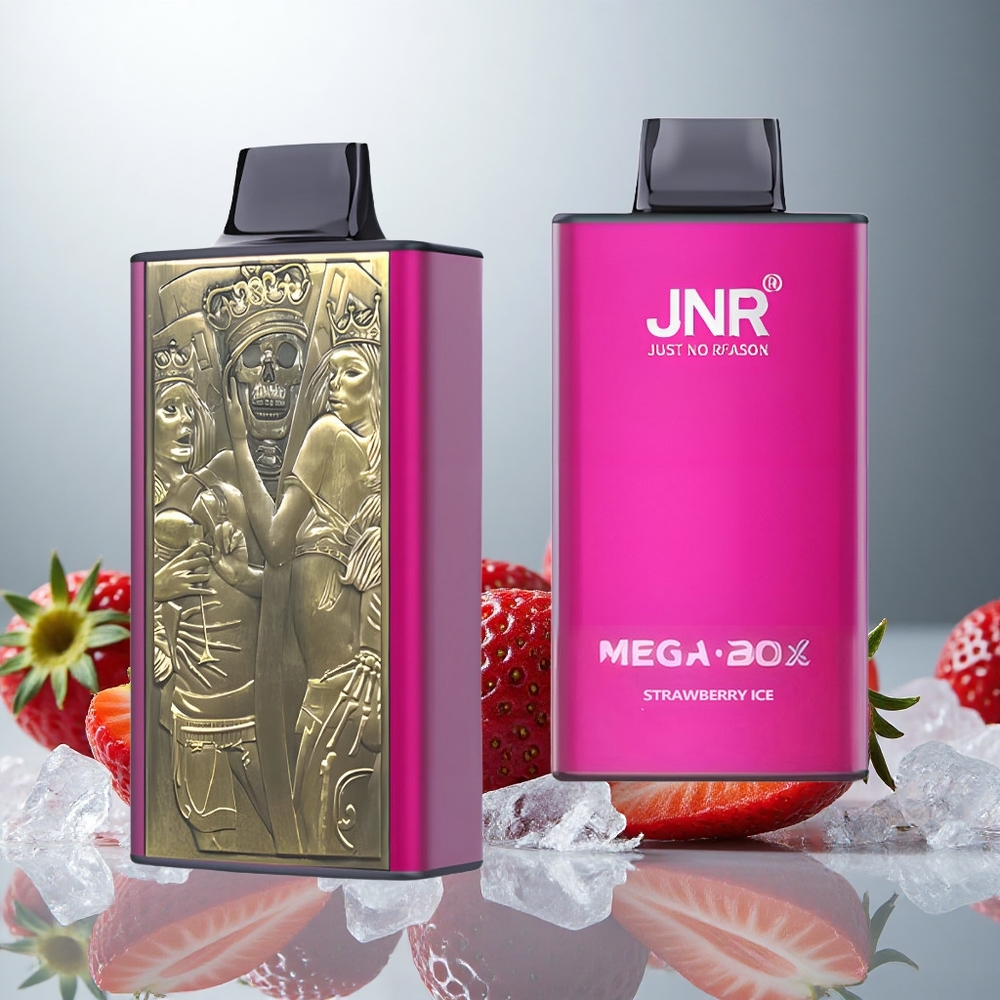 JNR Mega Box 25000 Pofov Enkratna Vape Jagodni Led z 30ml E-tekočine in 850mAh Baterijo