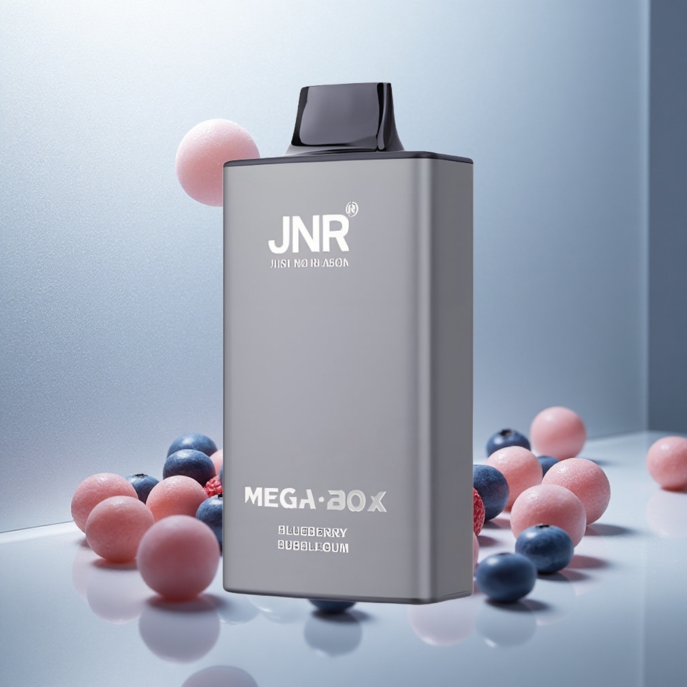 JNR Mega Box 25000 Puffov Enkratna E-cigareta Borovnični Balončki s 30ml E-tekočine in 850mAh Baterijo