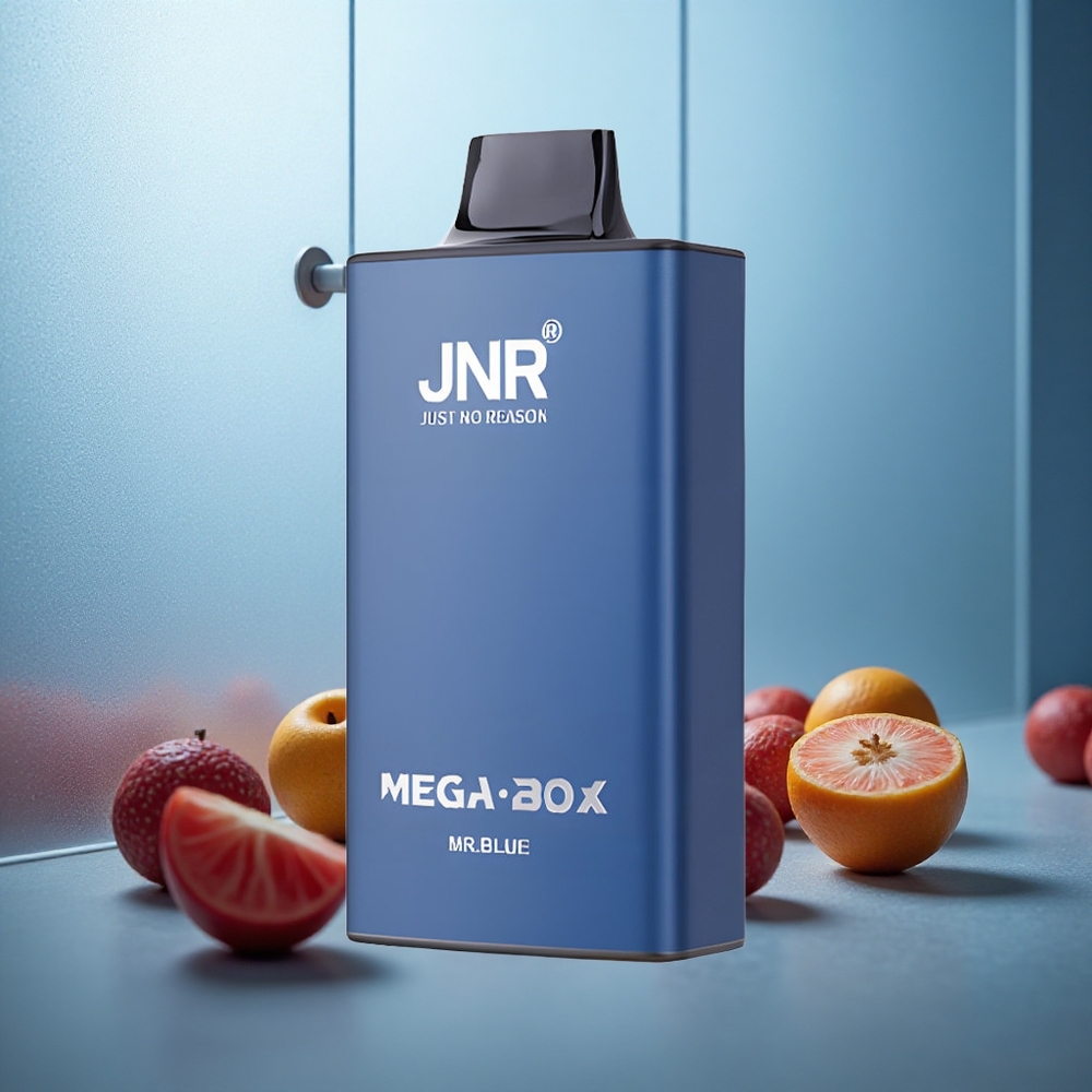 JNR Mega Box 25000 Puffov Enkratna E-cigareta G. Modri z 30ml E-tekočine in 850mAh Baterijo