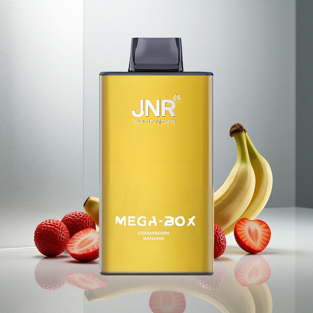 JNR Mega Box 25000 Puffov Enkratna Vape Jagoda Banana z 30ml E-tekočine in 850mAh Baterijo